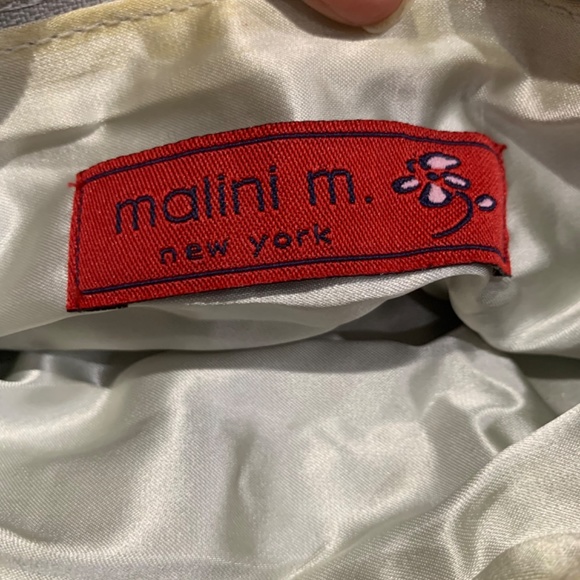 Malini M. New York Gold/Silver Metallic Mesh Handbag - Picture 6 of 7